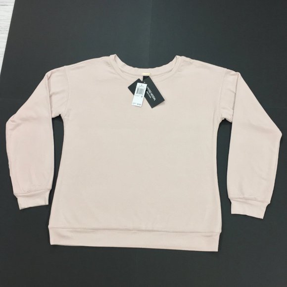 Magaschoni ~ Peru Micro Modal Double Layer Crew Neck Sweater Pullover - Picture 3 of 10